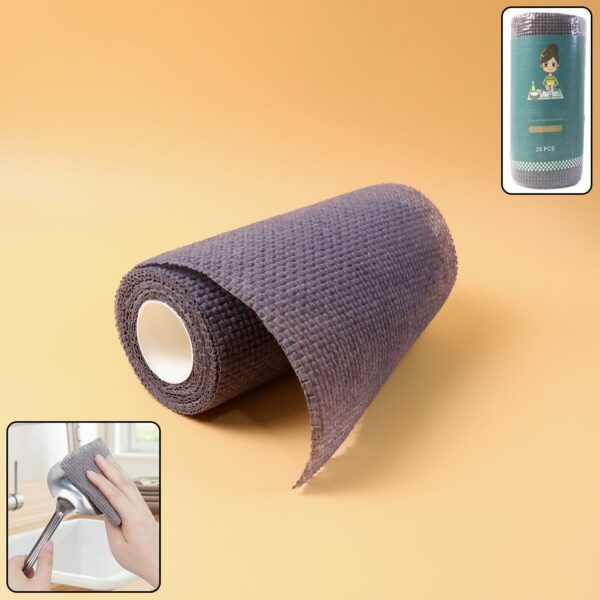 Disposable Cleaning Cloth Roll – 25 Sheets (20x20 cm) - Front View by Nari Haat, Indian ethnic wear, women clothing...