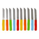 Premium Quality Stainless Steel Handle Plain Knife (10 Pc / 1 Set) - Sleeve Design by Nari Haat, Indian ethnic wear, ...