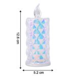 LED Flameless Decorative Candle Lights (3 Pc / Set) - Neckline Detail by Nari Haat, Indian ethnic wear, women clothin...