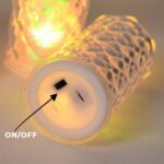 LED Flameless Decorative Candle Lights (3 Pc / Set) - Closeup Embroidery by Nari Haat, Indian ethnic wear, women clot...