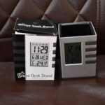 Multifunction Cube Digital Desk Clock with Pen Holder (1 Pc) - Full Detail by Nari Haat, Indian ethnic wear, women cl...