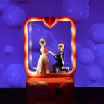 Romantic LED Love Couple Decorative Night Lamp Showpiece (1 Pc) - Closeup Embroidery by Nari Haat, Indian ethnic wear...