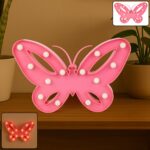 Butterfly Shape LED Decorative Night Light (1 Pc) - Front View by Nari Haat, Indian ethnic wear, women clothing, desi...
