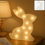 Rabbit Shaped LED Decorative Night Light (1 Pc) - Front View by Nari Haat, Indian ethnic wear, women clothing, design...