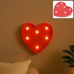 Heart Shape LED Decorative Night Light (1 Pc) - Front View by Nari Haat, Indian ethnic wear, women clothing, designer...