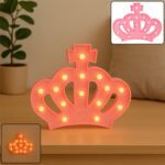 Crown Shape LED Decorative Night Light (1 Pc) - Front View by Nari Haat, Indian ethnic wear, women clothing, designer...