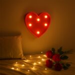 Heart Shape LED Decorative Night Light (1 Pc) - Fabric Detail by Nari Haat, Indian ethnic wear, women clothing, desig...