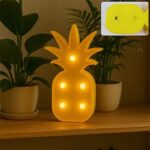 Pineapple Shaped LED Decorative Night Light (1 Pc) - Fabric Detail by Nari Haat, Indian ethnic wear, women clothing, ...