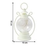 LED Decorative Storm Lantern Light (Battery Operated, Warm White Light) - Back View by Nari Haat, Indian ethnic wear,...