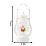 Mini LED Decorative Lantern with Santa Figurine & Handle (1 Pc) - Back View by Nari Haat, Indian ethnic wear, women c...