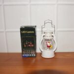Mini LED Decorative Lantern with Santa Figurine & Handle (1 Pc) - Full Detail by Nari Haat, Indian ethnic wear, women...