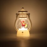 Mini LED Decorative Lantern with Santa Figurine (1 Pc) - Full Detail by Nari Haat, Indian ethnic wear, women clothing...