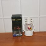Mini LED Decorative Lantern with Santa Figurine (1 Pc) - Full Detail by Nari Haat, Indian ethnic wear, women clothing...