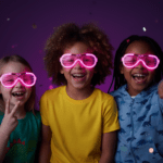 LED Light-Up Party Glasses for Night Events (1 Pc) - Closeup Embroidery by Nari Haat, Indian ethnic wear, women cloth...