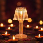 Decorative Crystal Style LED Table Lamps (12 Pc) - Fabric Detail by Nari Haat, Indian ethnic wear, women clothing, de...