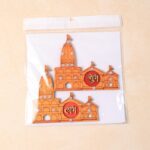 Shubh Labh Ram Temple / Mandir Design Decorative Wall Sticker (2 Pc) - Full Detail by Nari Haat, Indian ethnic wear, ...