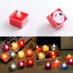 Set of 24 Multi-Color LED Tealight Candles - Full Detail by Nari Haat, Indian ethnic wear, women clothing, designer suit
