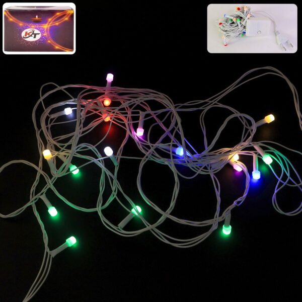 Multi-Color LED Decorative String Light (8 Meter) - Front View by Nari Haat, Indian ethnic wear, women clothing, desi...