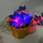 Decorative Fiber Flower LED String Lights (3 Meter) - Fabric Detail by Nari Haat, Indian ethnic wear, women clothing,...