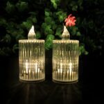 Premium Crystal Effect LED Flameless Candle Lights (8 Pc) - Back View by Nari Haat, Indian ethnic wear, women clothin...