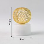 LED Ball Shaped Decorative Light with Mesh Cover (12 Pc / Set) - Neckline Detail by Nari Haat, Indian ethnic wear, wo...