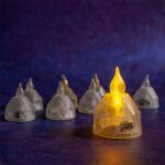 LED Flameless Decorative Diyas - (8 Pc) - Back View by Nari Haat, Indian ethnic wear, women clothing, designer suit