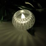 Crystal Design LED Flameless Tealight Candles (6 Pc) - Back View by Nari Haat, Indian ethnic wear, women clothing, de...