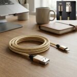 iPhone Charging Cable 1 Meter - Front View by Nari Haat, Indian ethnic wear, women clothing, designer suit