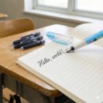 Cute Cartoon Liquid Ink Pen Set - Fabric Detail by Nari Haat, Indian ethnic wear, women clothing, designer suit