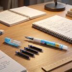 Cute Cartoon Liquid Ink Pen Set - Sleeve Design by Nari Haat, Indian ethnic wear, women clothing, designer suit