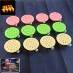 Set of 12 Lotus Canopy LED Decorative Lamps - Front View by Nari Haat, Indian ethnic wear, women clothing, designer suit