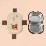 Cute Teddy Printed Kids Lunch Box (500Ml / 1 Pc) - Neckline Detail by Nari Haat, Indian ethnic wear, women clothing, ...