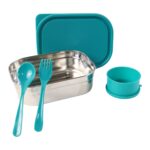 Premium Stainless Steel Lunch Box Set - Sleeve Design by Nari Haat, Indian ethnic wear, women clothing, designer suit