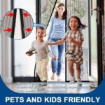 Magic Mesh Hands-Free Screen Door Instant Opening (1 Set) - Fabric Detail by Nari Haat, Indian ethnic wear, women clo...