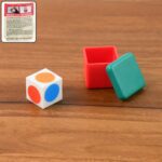 Magic Colour Vision Dice Trick Toy (1 Set) - Front View by Nari Haat, Indian ethnic wear, women clothing, designer suit