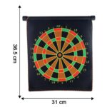 Magnetic Roll-Up Dartboard Game - (12-inch / Set) - Neckline Detail by Nari Haat, Indian ethnic wear, women clothing,...