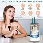 Electric Makeup Brush Cleaner Dryer – Automatic USB Rechargeable Brush Washing - Fabric Detail by Nari Haat, Indian...