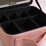 Pink Premium LED Light Makeup Organizer Box (1 Pc) - Full Detail by Nari Haat, Indian ethnic wear, women clothing, de...