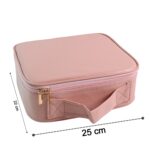 Pink Premium LED Light Makeup Organizer Box (1 Pc) - Back View by Nari Haat, Indian ethnic wear, women clothing, desi...