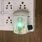 Electric Mantra Bell with LED Light (1 Pc) - Neckline Detail by Nari Haat, Indian ethnic wear, women clothing, design...