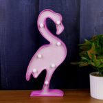 Flamingo Shape LED Decorative Night Light (1 Pc) - Neckline Detail by Nari Haat, Indian ethnic wear, women clothing, ...