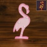 Flamingo Shape LED Decorative Night Light (1 Pc) - Front View by Nari Haat, Indian ethnic wear, women clothing, desig...