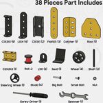 Aditi STEM Educational Mecha Racer DIY Construction Kit - Back View by Nari Haat, Indian ethnic wear, women clothing,...