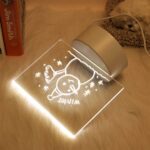 LED Acrylic Writing Message Board Night Lamp with Marker Pen - Neckline Detail by Nari Haat, Indian ethnic wear, wome...