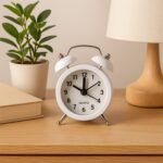 Small Twin-Bell Analog Alarm Clock - (1 Pc) - Full Detail by Nari Haat, Indian ethnic wear, women clothing, designer ...