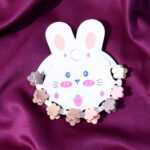 Premium Flower-Shaped Mini Hair Claw Clip Set - Back View by Nari Haat, Indian ethnic wear, women clothing, designer ...