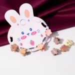 Premium Flower-Shaped Mini Hair Claw Clip Set - Closeup Embroidery by Nari Haat, Indian ethnic wear, women clothing, ...