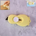 Compact Mini Safety Cutter with Retractable Blade - (1 Pc) - Front View by Nari Haat, Indian ethnic wear, women cloth...