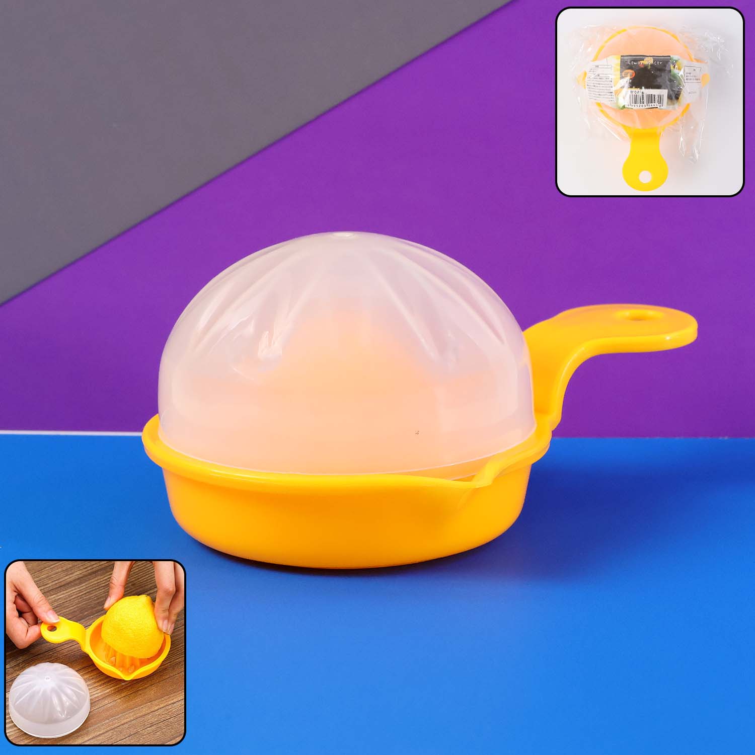 MiniLemonCitrusPresser-WOSKU-01.jpg Hand-Operated Citrus Juicer (1 Pc) - Front View by Nari Haat, Indian ethnic wear, women clothing, designer suit