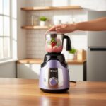 Orbit Heavy Duty 1 hp (746) Watts Mixer Grinder with 4 Multipurpose Jars - Closeup Embroidery by Nari Haat, Indian et...